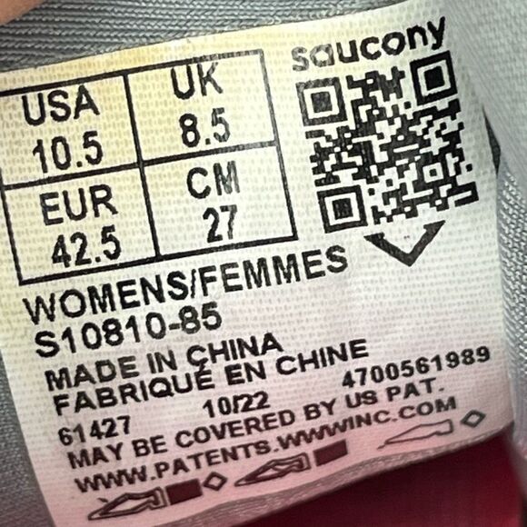 SAUCONY Women's Guide 16 White/Green/Pink Engineered Mesh Running Size 10.5 - Picture 9 of 9